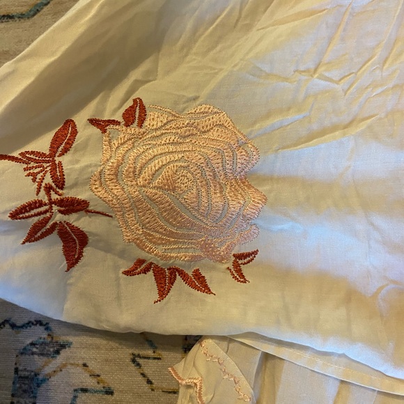 Free People Floral Maxi Dress - Cream and Pink - Picture 10 of 13